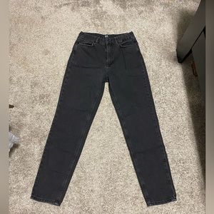 urban outfitters black mom high rise jeans